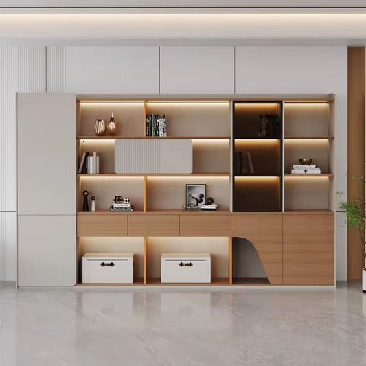 Luxury Wooden Filing Cabinets Office Furniture File Cabinet for Home Office Metal Steel Storage-03-S1424