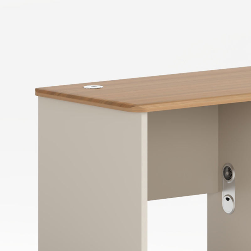 Single Computer Desk Multi-Staff Modular Office Furniture LED Wooden Panel Combination Chair for Modern Luxury Villa Application-03-B1206