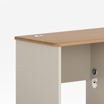 Single Computer Desk Multi-Staff Modular Office Furniture LED Wooden Panel Combination Chair for Modern Luxury Villa Application-03-B1206