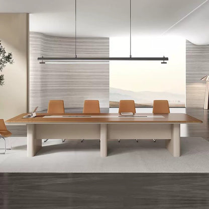 Luxury Modern MDF Conference Table High Quality Square Wooden Meeting Room Furniture for Dining Schools Hotels and Boardrooms-03-H8424