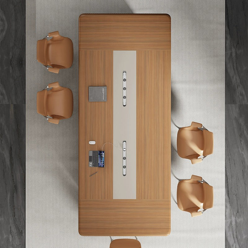 Luxury Modern MDF Conference Table High Quality Square Wooden Meeting Room Furniture for Dining Schools Hotels and Boardrooms-03-H8424