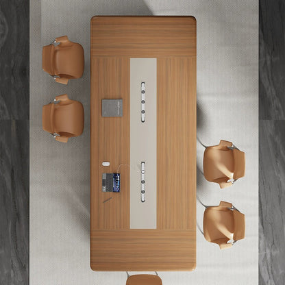 Luxury Modern MDF Conference Table High Quality Square Wooden Meeting Room Furniture for Dining Schools Hotels and Boardrooms-03-H8424