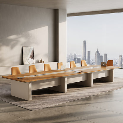 Luxury Modern MDF Conference Table High Quality Square Wooden Meeting Room Furniture for Dining Schools Hotels and Boardrooms-03-H8424