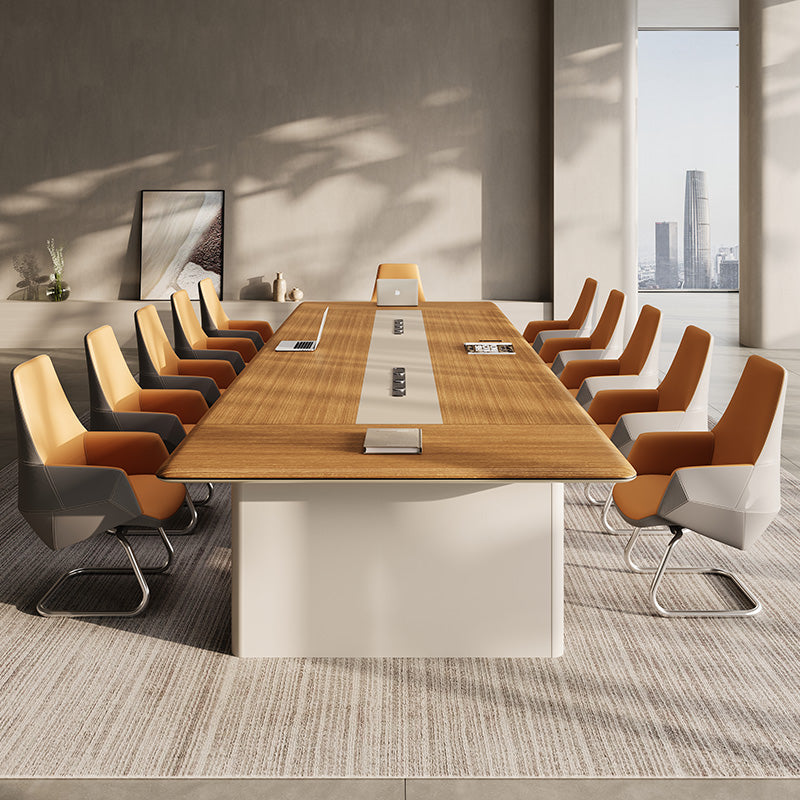 Luxury Modern MDF Conference Table High Quality Square Wooden Meeting Room Furniture for Dining Schools Hotels and Boardrooms-03-H8424