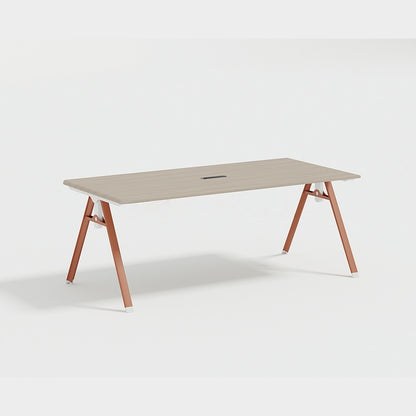 Council Boardroom Negotiating Luxury Large Meeting Table Office Quadrate Conference Funirure Desk With Power Outlet-02-H1120