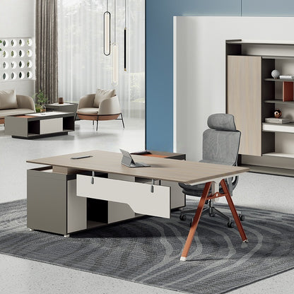 Modern Luxury Large Wooden Office Furniture Boss Desk Office Desk Executive Office Table-02-Z0316