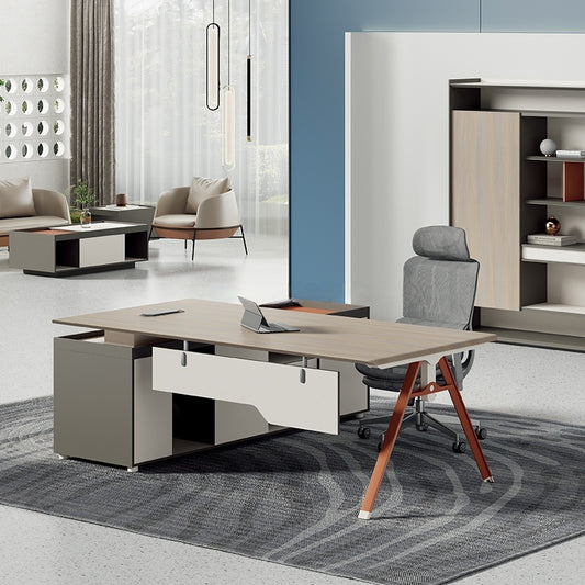 Modern Luxury Large Wooden Office Furniture Boss Desk Office Desk Executive Office Table-02-Z0316