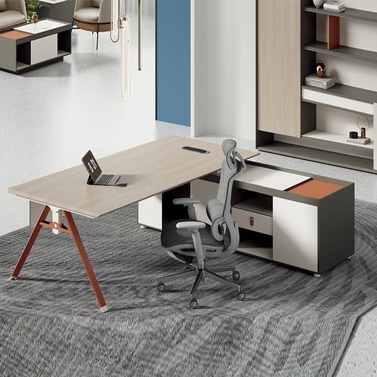 Modern Luxury Large Wooden Office Furniture Boss Desk Office Desk Executive Office Table-02-Z0316