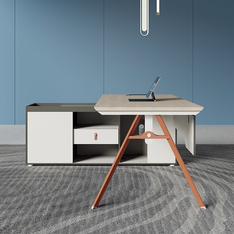 Modern Luxury Large Wooden Office Furniture Boss Desk Office Desk Executive Office Table-02-Z0316