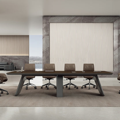 Factory Direct High Quality Long Conference Table MDF Modern Office Wooden Table Desk Meeting Room Tables-35-H5524
