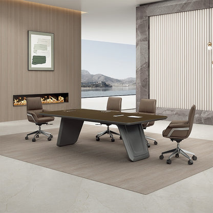 Factory Direct High Quality Long Conference Table MDF Modern Office Wooden Table Desk Meeting Room Tables-35-H5524