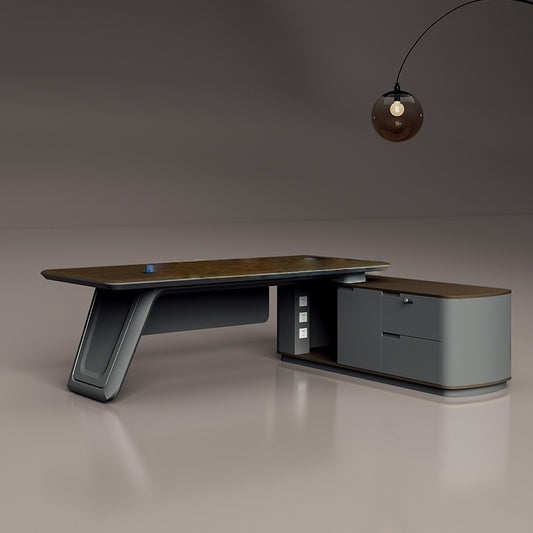 Light Luxury Large Class Office Desk Chair Combination Simple Modern Manager Furniture Home Office School Wooden Modular Senior-35-B6116