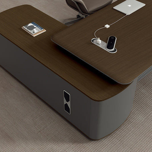 Light Luxury Large Class Office Desk Chair Combination Simple Modern Manager Furniture Home Office School Wooden Modular Senior-35-B5320