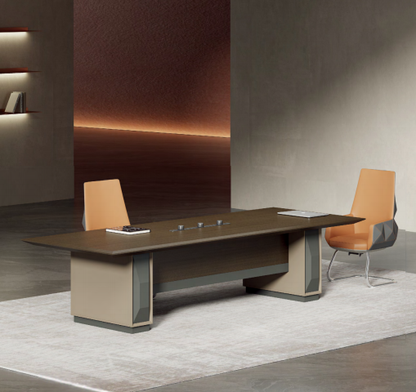 Factory Direct High Quality Long Conference Table MDF Modern Office Wooden Table Desk Meeting Room Tables-35-H5524