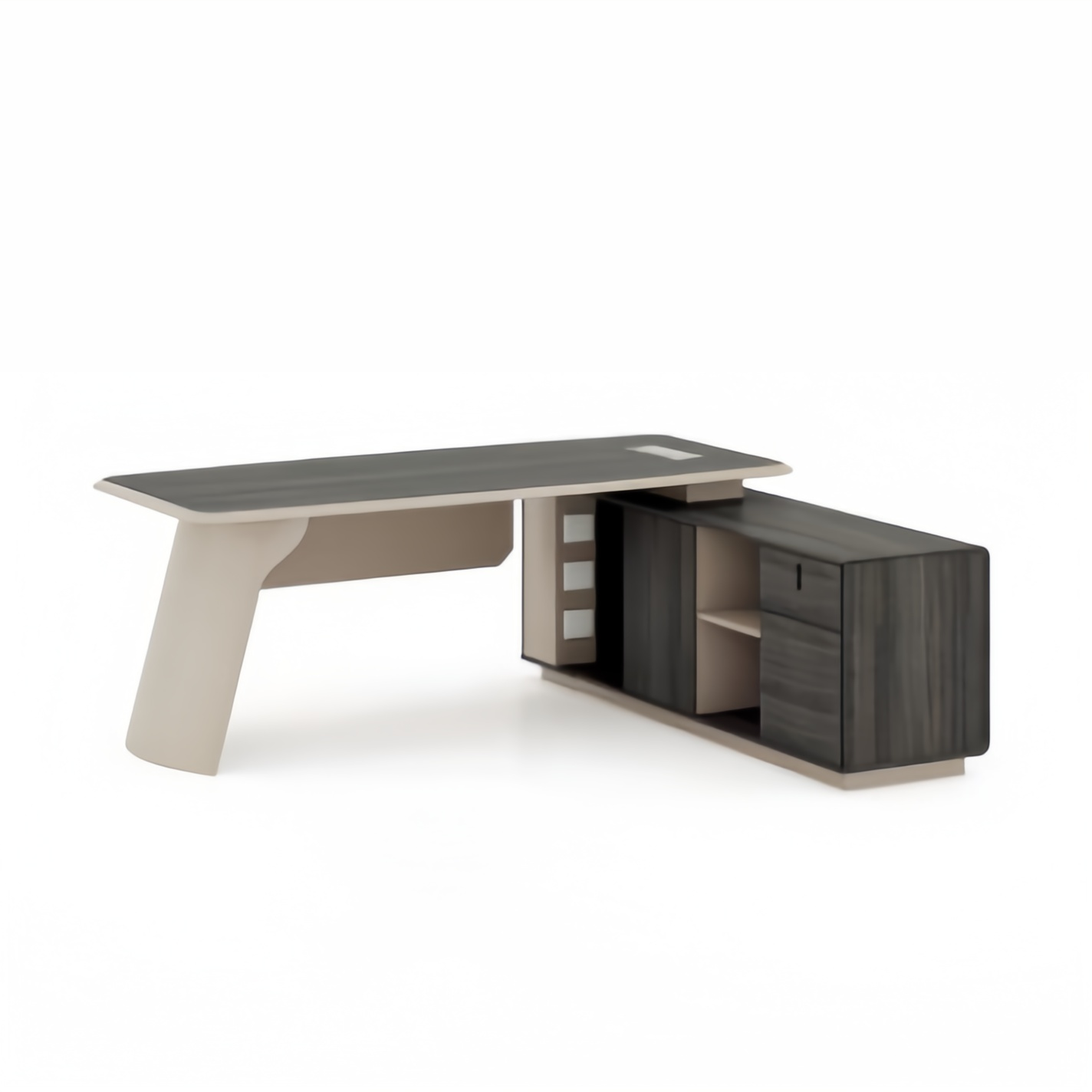 Modern Large Computer Manager/Boss/CEO Desk with Drawer Storage Wooden Commercial Furniture Office Table L-Shaped Desk-05-9316