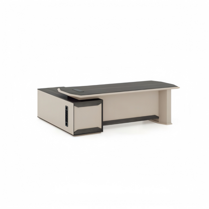 Modern Large Computer Manager/Boss/CEO Desk with Drawer Storage Wooden Commercial Furniture Office Table L-Shaped Desk-05-9124