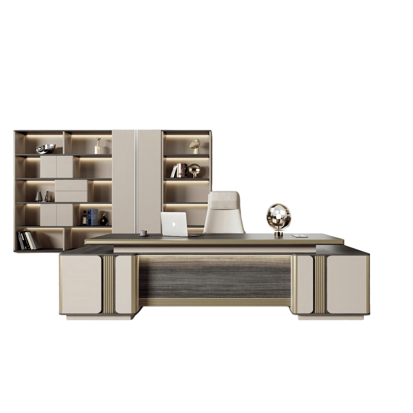 Modern Large Computer Boss/CEO Desk with Drawer Storage Wooden Commercial Furniture Office Table Desk-05-9824