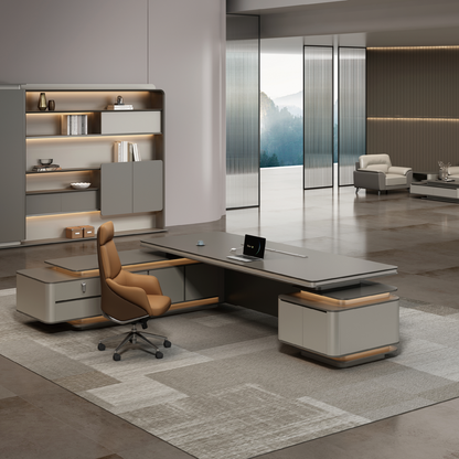 Luxury Executive Desks | Modern CEO Office Furniture Manufacturer-13-B8224