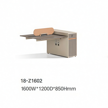 Linkable Staff Desk | Modular Straight Table, Freely Combined Team Workstation-18-Z2421